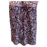 C - Lands End Size 14 Paisley Swim Dress with LYCRA Xtra Life