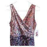 C - Lands End Size 14 Paisley Swim Dress with LYCRA Xtra Life