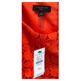 C - New Talbots Petite Size 14P Orange Lace Dress