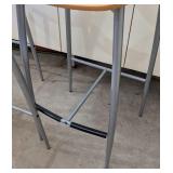 G - Set of 3 Modern Wood and Metal Bar Stools from Design Within Reach