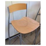 G - Set of 3 Modern Wood and Metal Bar Stools from Design Within Reach
