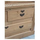 G -Beautiful Vintage Irish Pine Cabinet with Shelves and Drawers