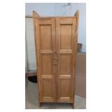 G - Vintage Irish Pine Jelly Cabinet / Tall Irish Pine Cabinet