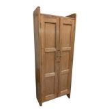 G - Vintage Irish Pine Jelly Cabinet / Tall Irish Pine Cabinet