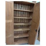 G - Vintage Irish Pine Jelly Cabinet / Tall Irish Pine Cabinet