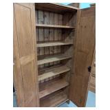 G - Vintage Irish Pine Jelly Cabinet / Tall Irish Pine Cabinet