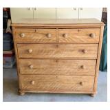 G - Antique Irish Pine Chest of Drawers