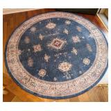 EW - Ruggable 6ft Round Washable Area Rug with Geometric Pattern