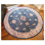 EW - Ruggable 6ft Round Washable Area Rug with Geometric Pattern