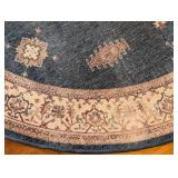 EW - Ruggable 6ft Round Washable Area Rug with Geometric Pattern