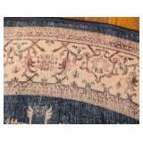 EW - Ruggable 6ft Round Washable Area Rug with Geometric Pattern