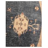 EW - Ruggable 6ft Round Washable Area Rug with Geometric Pattern