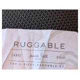 EW - Ruggable 6ft Round Washable Area Rug with Geometric Pattern