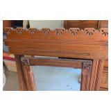 G - Antique Eastlake Dresser with Ornate Mirror and Carved Details