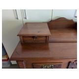 G - Antique Eastlake Dresser with Ornate Mirror and Carved Details