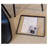 LL - Set of 4 Rasnick Upholstered Bar Height Stools with Metal Frame by Trent Austin Design, New