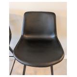 LL - Set of 4 Rasnick Upholstered Bar Height Stools with Metal Frame by Trent Austin Design, New