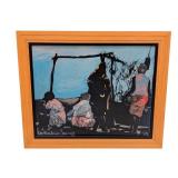 LL - Framed Original Painting by Kenneth Abendana Spenser, 1998