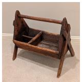 LL - Antique Blacksmiths Farrier Tool Nail Wooden Tray