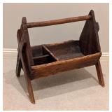LL - Antique Blacksmiths Farrier Tool Nail Wooden Tray