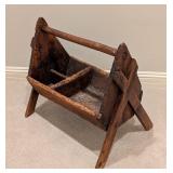 LL - Antique Blacksmiths Farrier Tool Nail Wooden Tray