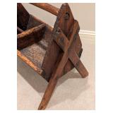 LL - Antique Blacksmiths Farrier Tool Nail Wooden Tray