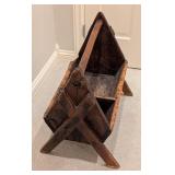 LL - Antique Blacksmiths Farrier Tool Nail Wooden Tray