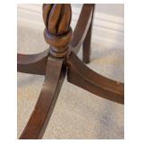 LL - Vintage Carved Wooden Accent Table with Decorative Apron