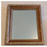 LL - Vintage Ornate Wall Mirror with Gold Gilt Floral Wood Frame