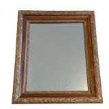 LL - Vintage Ornate Wall Mirror with Gold Gilt Floral Wood Frame
