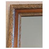LL - Vintage Ornate Wall Mirror with Gold Gilt Floral Wood Frame
