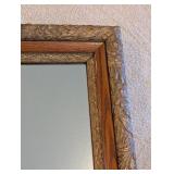 LL - Vintage Ornate Wall Mirror with Gold Gilt Floral Wood Frame