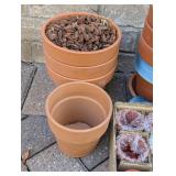 G - Collection of Terracotta Pots Assorted Sizes