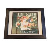 LL - Framed Van Duzer Wines of Oregon Art Print by John Martinez