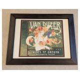 LL - Framed Van Duzer Wines of Oregon Art Print by John Martinez
