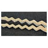 UL - Sterling Silver 3.5 Inch Claw-Style Tongs with Zigzag Handle
