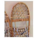UL - Pair of Sebago Traditional Wooden Snowshoes with Leather Bindings