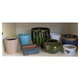 G - Collection of 8 Assorted Ceramic Planter Pots and Vases
