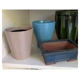 G - Collection of 8 Assorted Ceramic Planter Pots and Vases