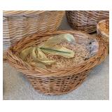 LL - Collection of 6 Woven and Handled Baskets Assorted Styles
