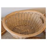 LL - Collection of 6 Woven and Handled Baskets Assorted Styles