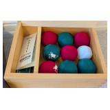 LL - Petanque and Indoor Bocce Ball Sets with Wooden Cases