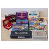 LL - Collection of 10 Party and Family Board Games with Backgammon Set