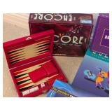 LL - Collection of 10 Party and Family Board Games with Backgammon Set