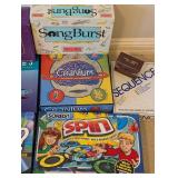 LL - Collection of 10 Party and Family Board Games with Backgammon Set