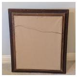 LL - Antique Ornate Mirror with Wood and Gilt Floral Frame