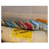 LL - Large Lot of Yarn, Fabric, Sewing Patterns, and Craft Supplies