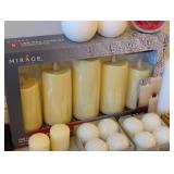 LL - Collection of Candles with Holders and LED Wax Candles