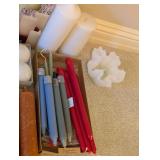 LL - Collection of Candles with Holders and LED Wax Candles