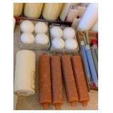 LL - Collection of Candles with Holders and LED Wax Candles